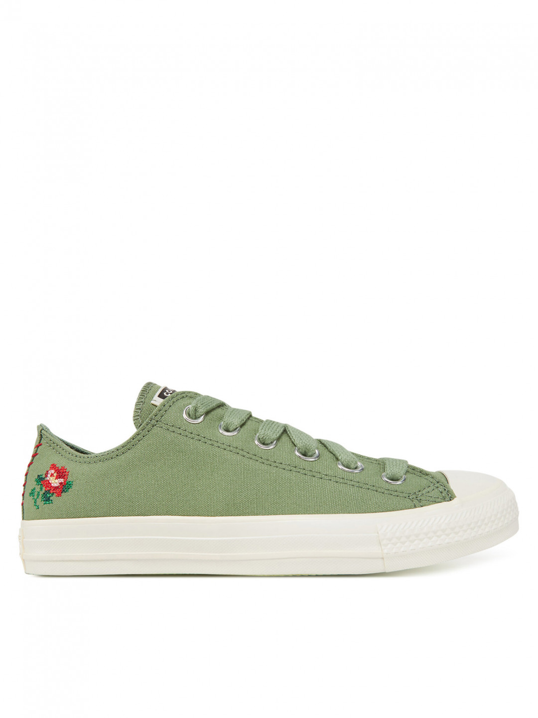 Converse Plátěnky Chuck Taylor All Star Rose Cross Stitch A13658C Zelená